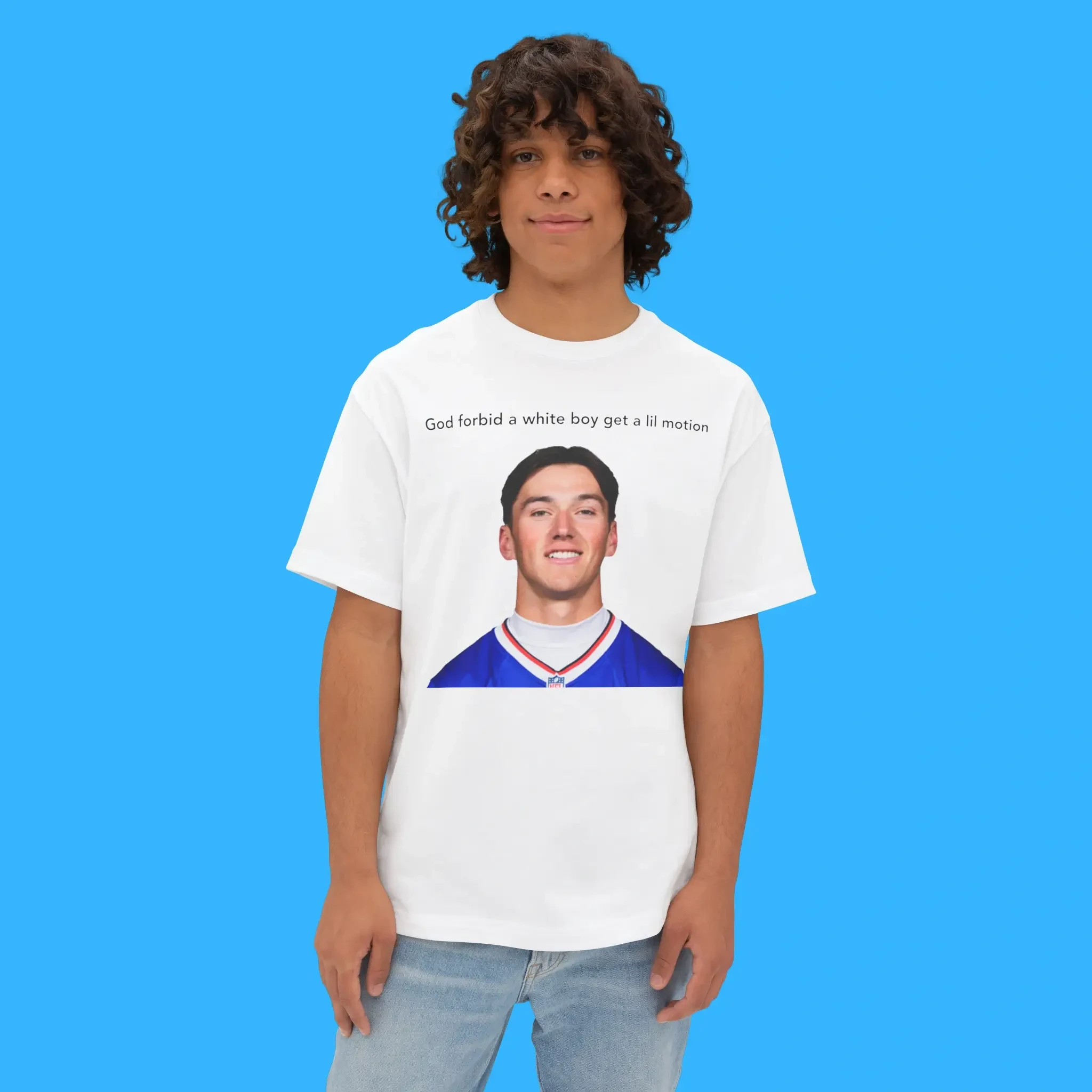 Cole Bishop God Forbid A White Boy Get A Lil Motion Shirt Gift For Football Fans - Merchluma