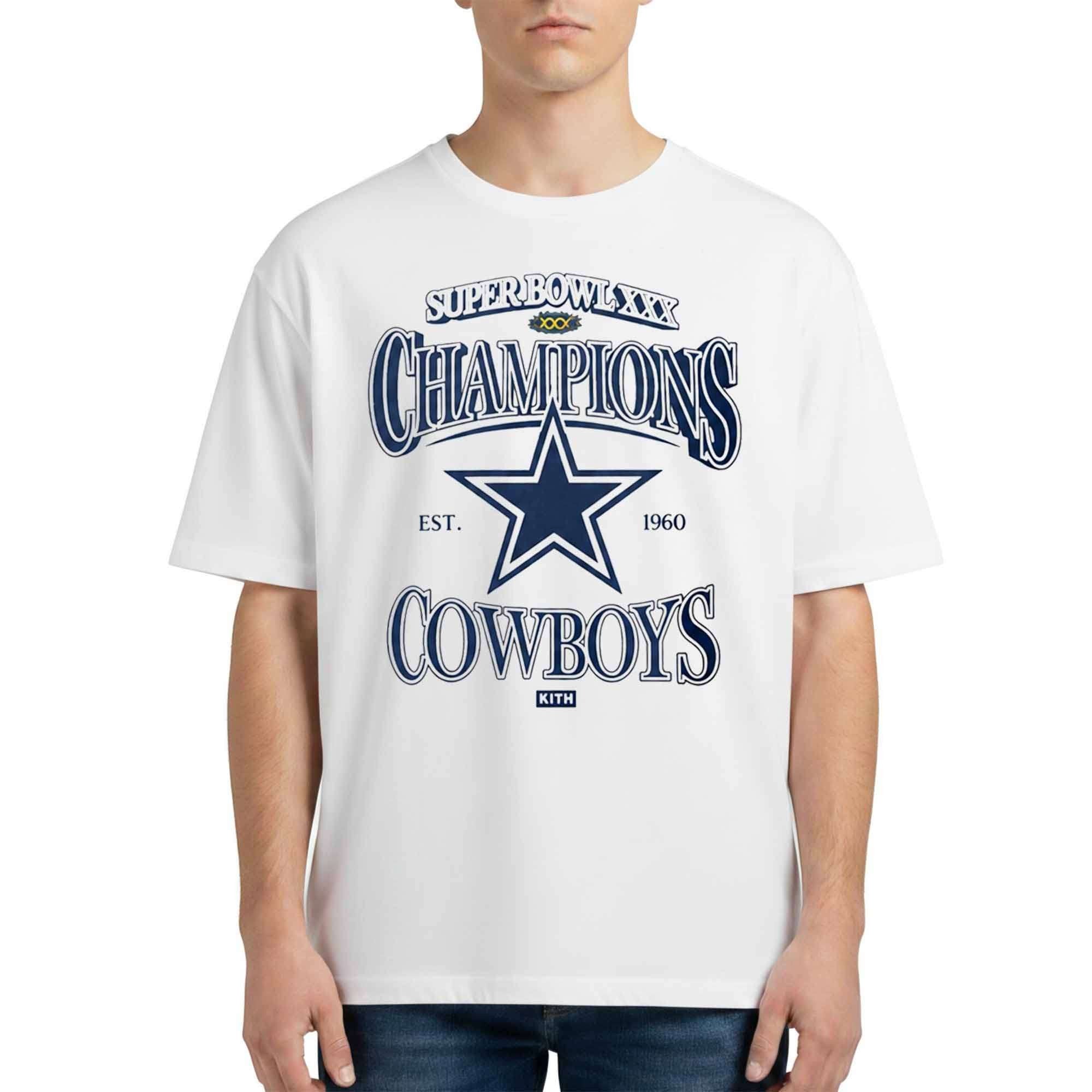 Dak Prescott Cowboys Super Bowl XXX Champions Shirt Dallas Cowboys Merch Fan Gifts - Merchluma