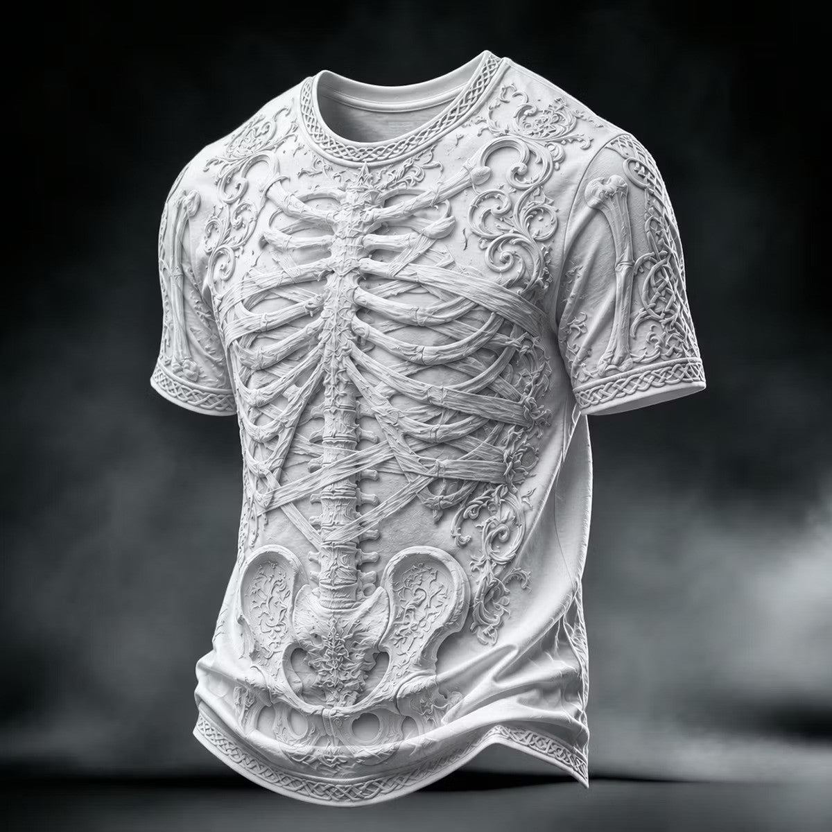 Gothic Skeleton Art Shirt Halloween Apparel Men Good Gifts For Boyfriend - Merchluma
