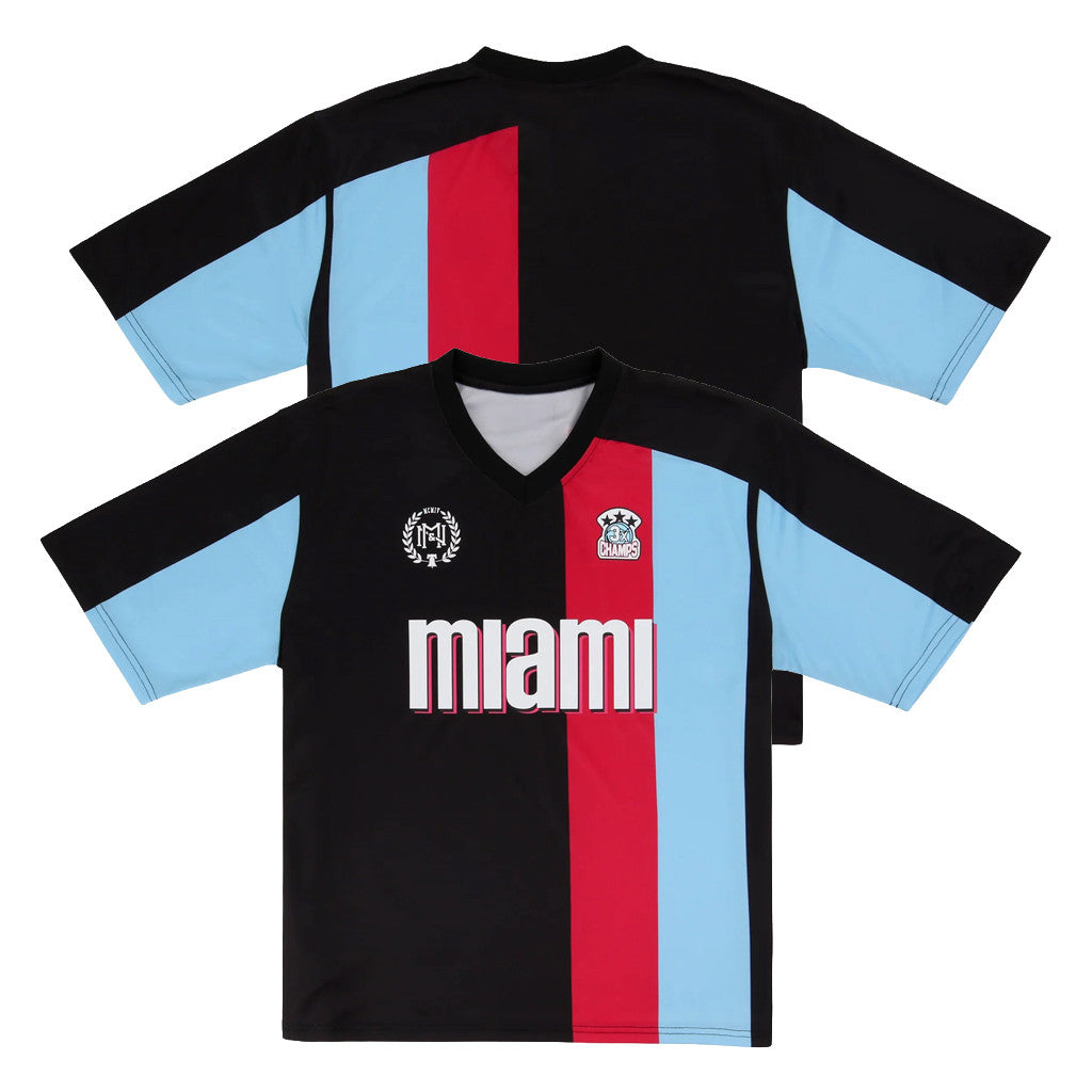 Miami Heat Goal Line Soccer Jersey Mitchell And Ness Collection Lids Hat Drop Merch Fan Gifts - Merchluma