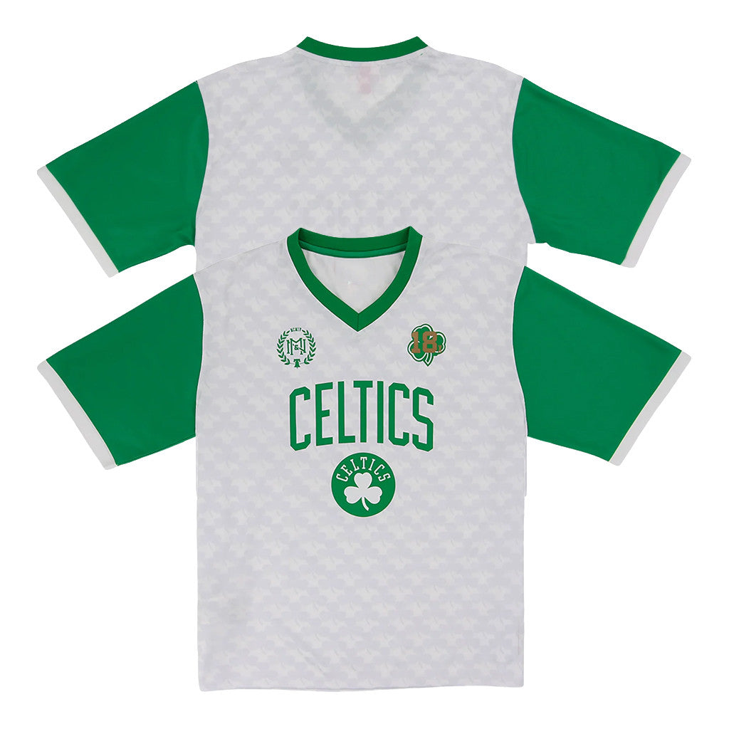 Boston Celtics Goal Line Soccer Jersey Mitchell And Ness Collection Lids Hat Drop Merch - Merchluma