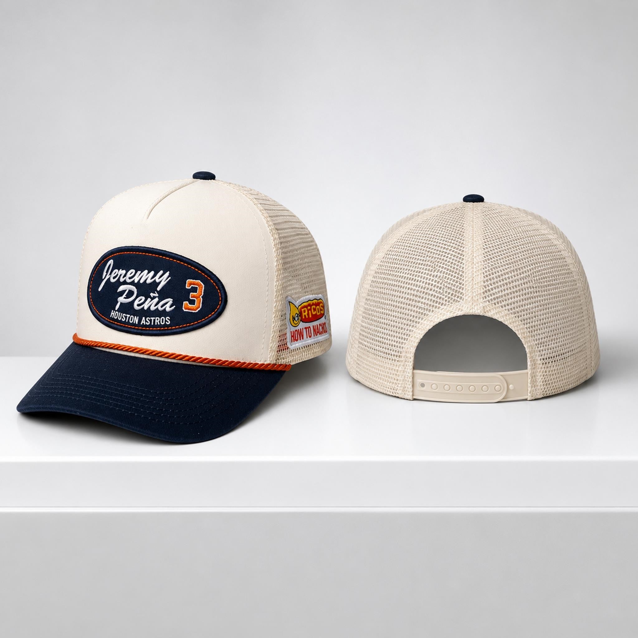 Astros Jeremy Pena 3 Ricos How To Nachos Hat 2026 Embroidered Houston Astros Merch Fan Gifts - Merchluma