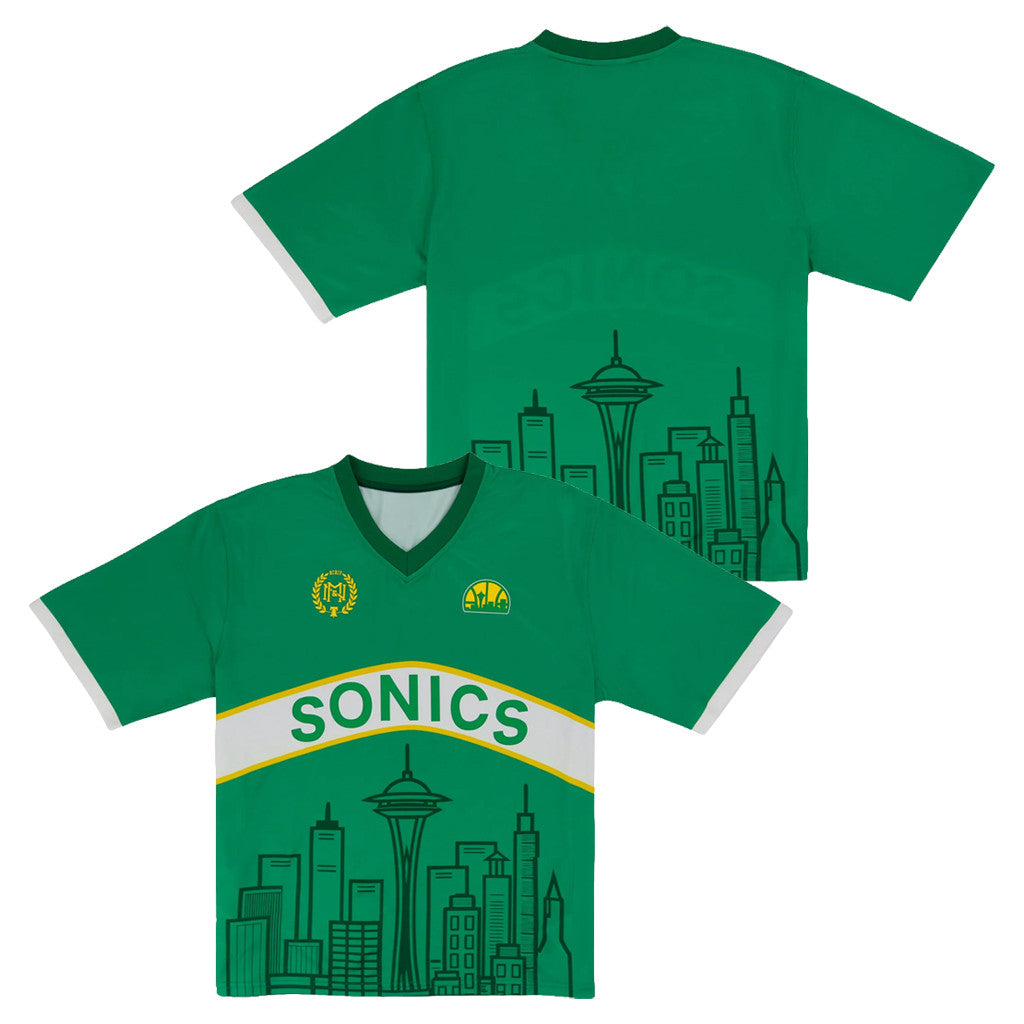 Seattle Supersonics Goal Line Soccer Jersey Mitchell And Ness Collection Lids Hat Drop Merch - Merchluma