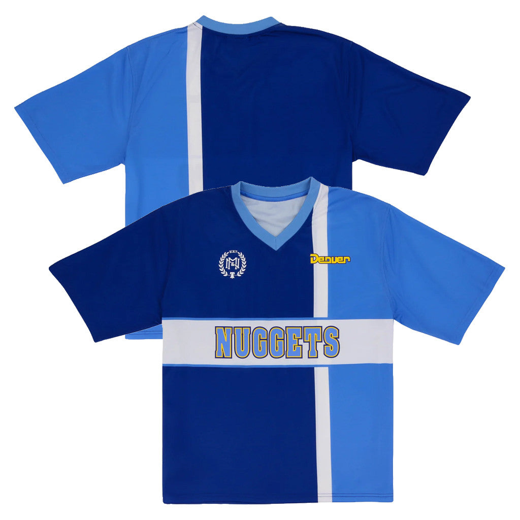 Denver Nuggets Goal Line Soccer Jersey Mitchell And Ness Collection Lids Hat Drop Merch Gifts - Merchluma