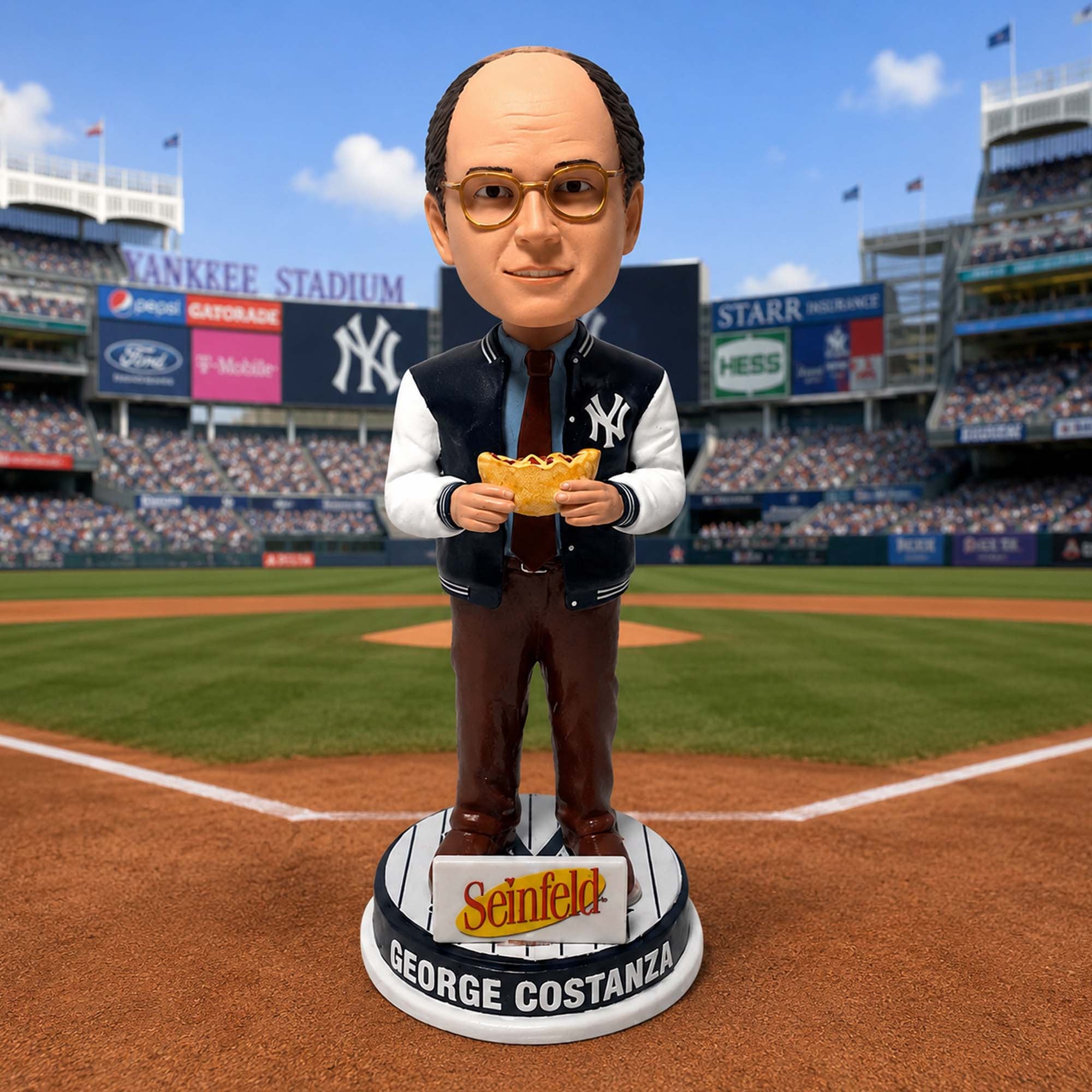 2026 New York Yankees George Costanza Calzone Funko Pop NY Yankees Merch Baseball Fan Gear - Merchluma