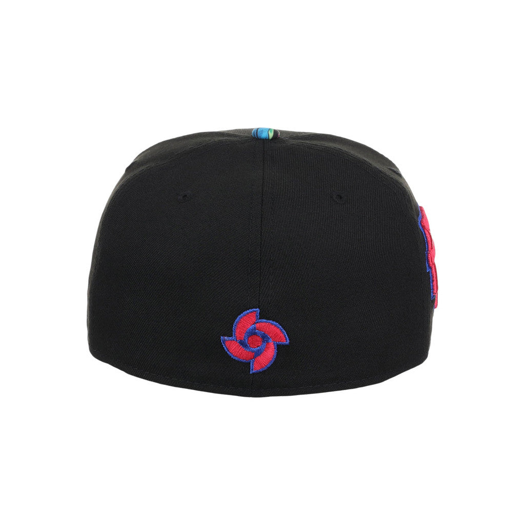 Lids Hat Drop Puerto Rico Crown The Country Merch Puerto Rico Snapback Hat Black Floral Embroidered - Merchluma