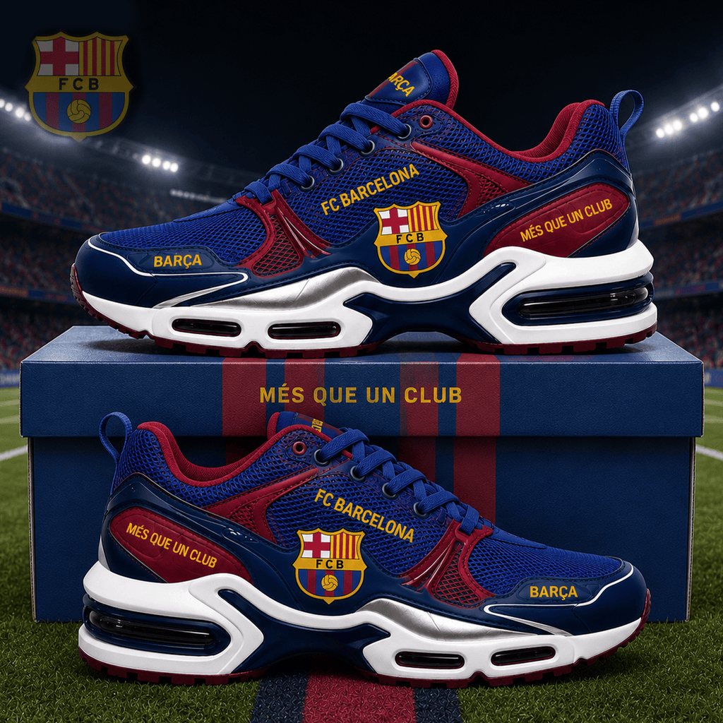Barcelona FC 25 26 Sport Sneaker Mes Que Un Club Shoes Barca Merch Gift For Football Fans - Merchluma