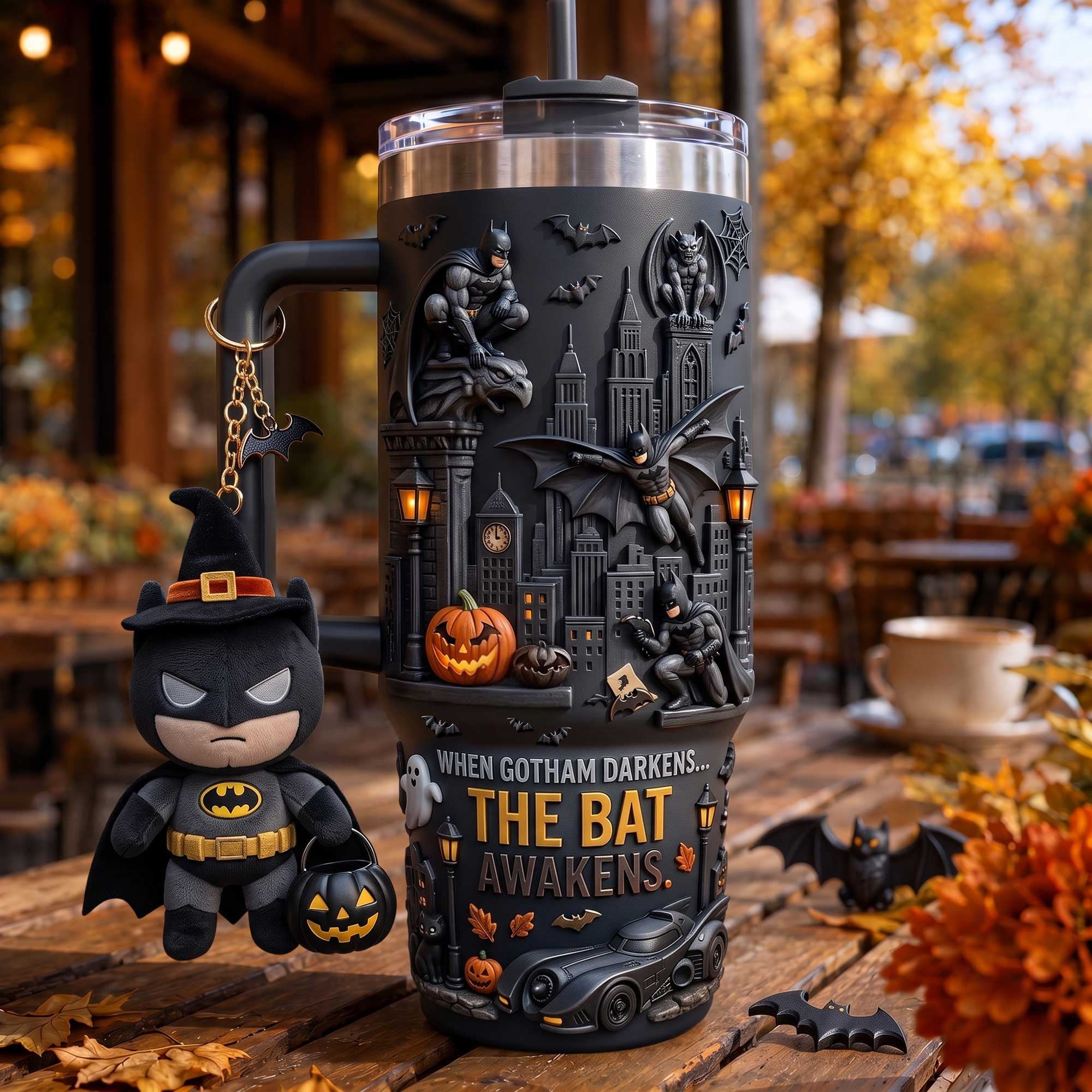 Batman Merch When Gotham Darkens The Bat Awakens Tumbler Best Gift For Brothers - Merchluma
