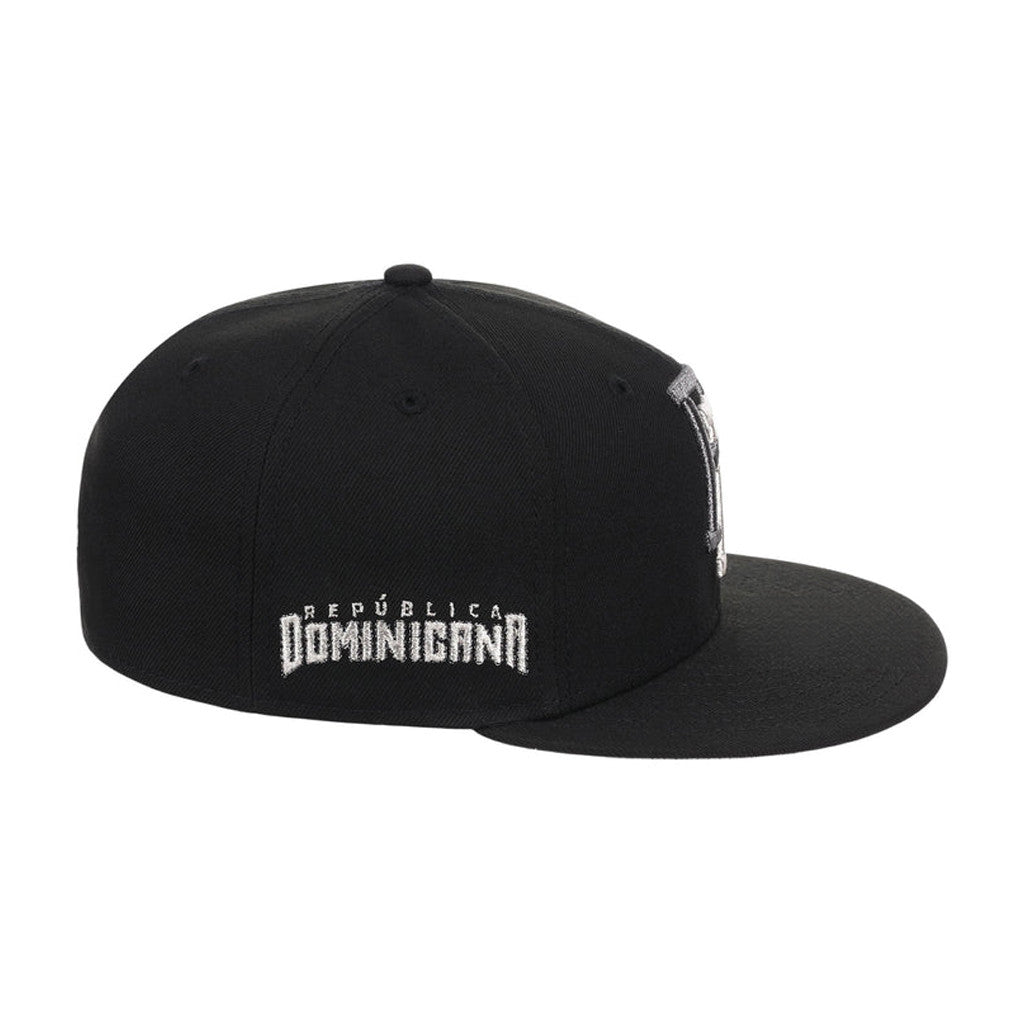 Lids Hat Drop Dominican Republic Merch Crown The Country Snapback Hat Embroidered DR Hat Black - Merchluma