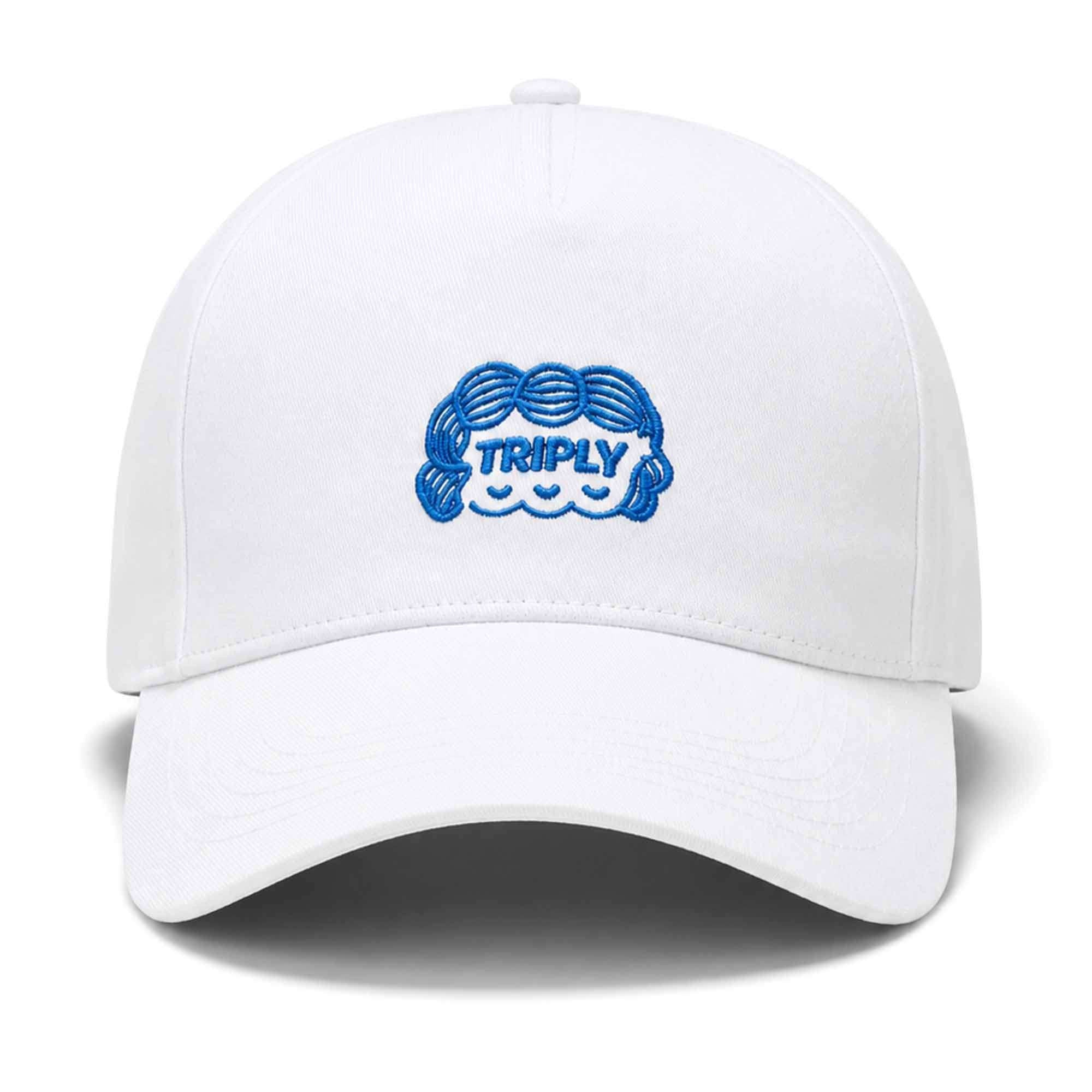 Daniel Jones Triply Hat White Embroidered Daniel Jones Merch Gifts For Racing Fans - Merchluma