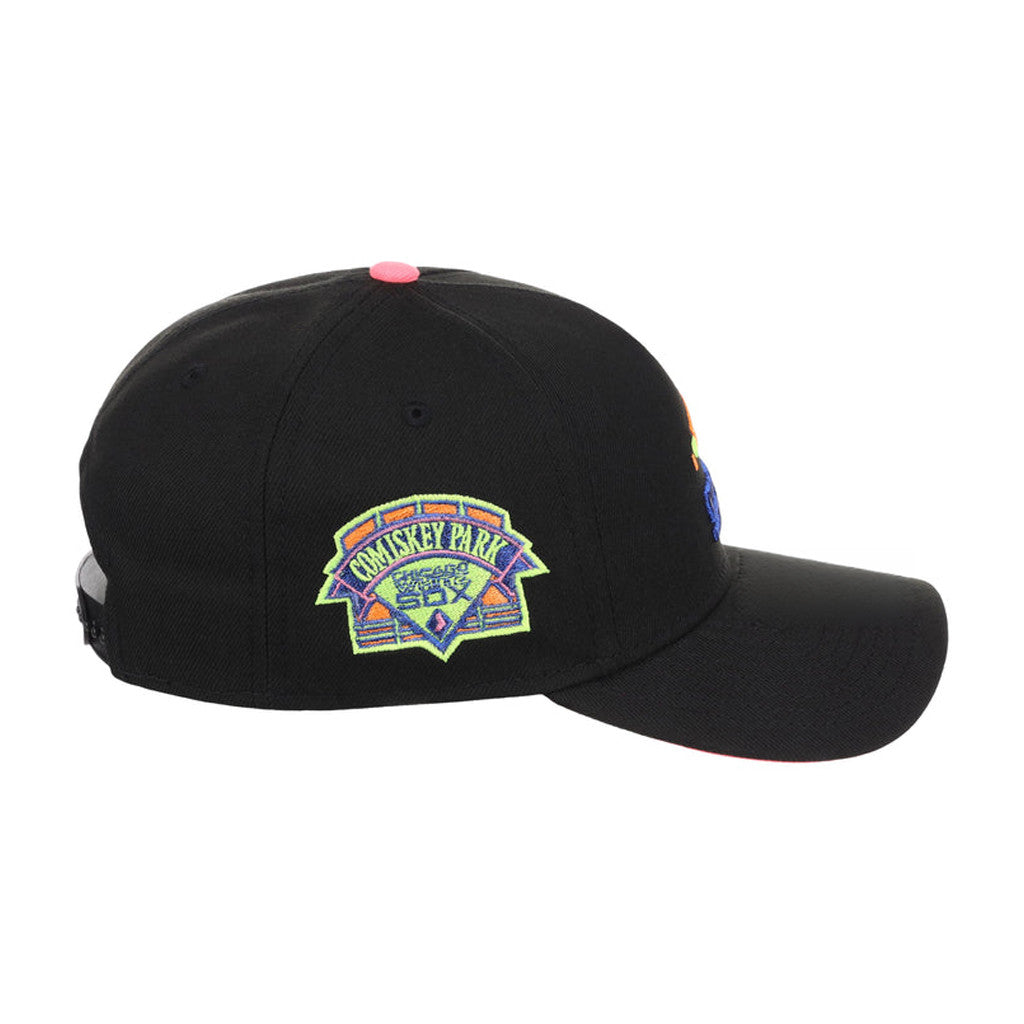 Lids Hat Drop Main Stage Merch Chicago White Sox Black Neon Embroidered Hat Cool Baseball Gifts - Merchluma