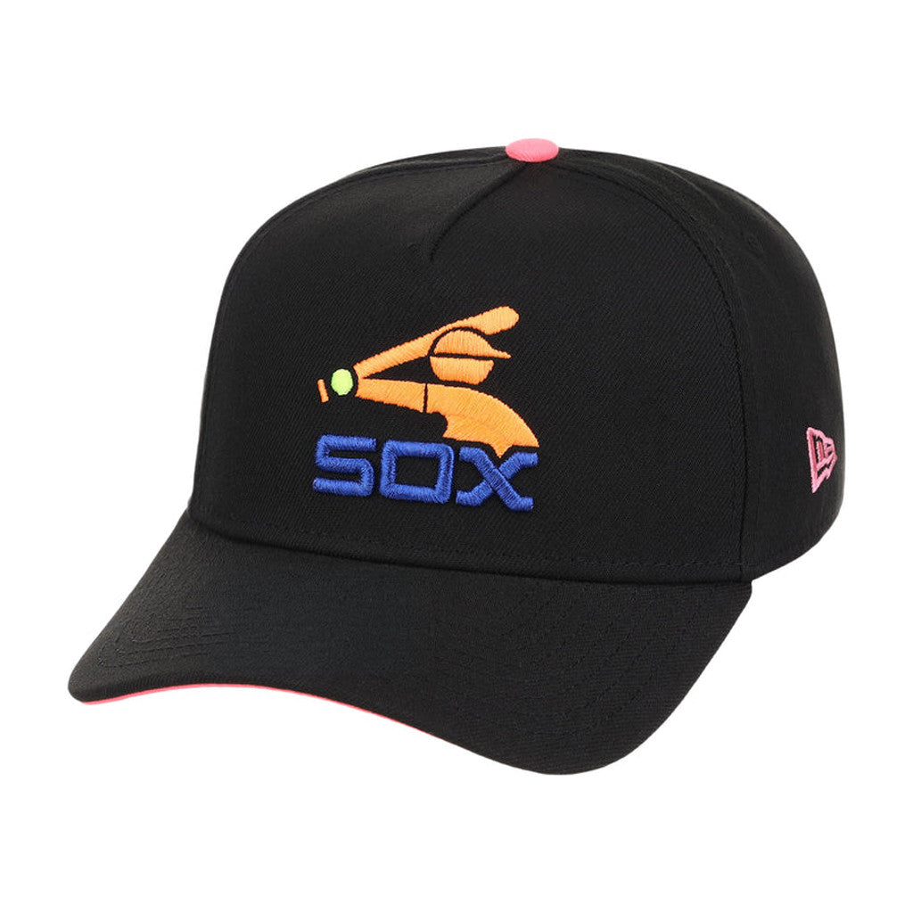Lids Hat Drop Main Stage Merch Chicago White Sox Black Neon Embroidered Hat Cool Baseball Gifts - Merchluma