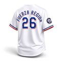2026 Texas Rangers Fuerza Regida Jersey Rangers Merch Gift Ideas For Baseball Fans - Merchluma