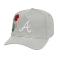 Lids Hat Drop Denim Flower Merch Atlanta Braves Hat Embroidered Gifts For Baseball Lovers - Merchluma