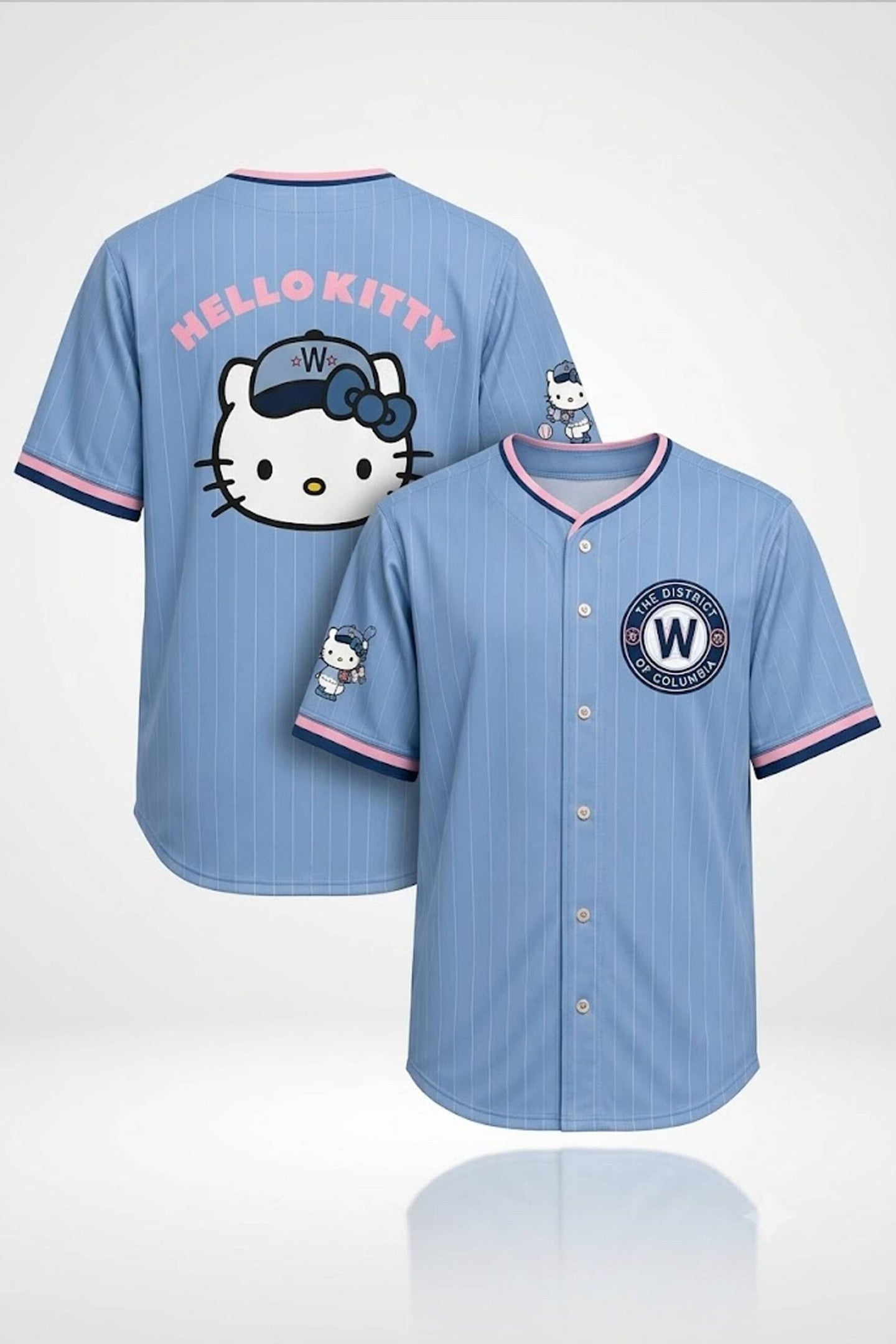 2026 Washington Nationals Hello Kitty Night City Connect Jersey Nationals Merch Gifts For BFF - Merchluma