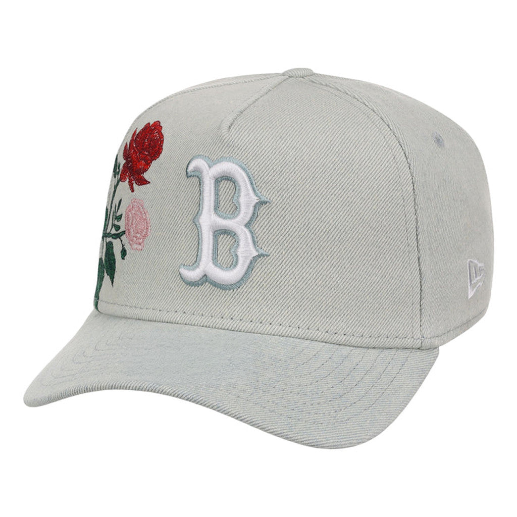 Lids Hat Drop Denim Flower Merch Boston Red Sox Hat Embroidered Best Gifts For Baseball Lovers - Merchluma