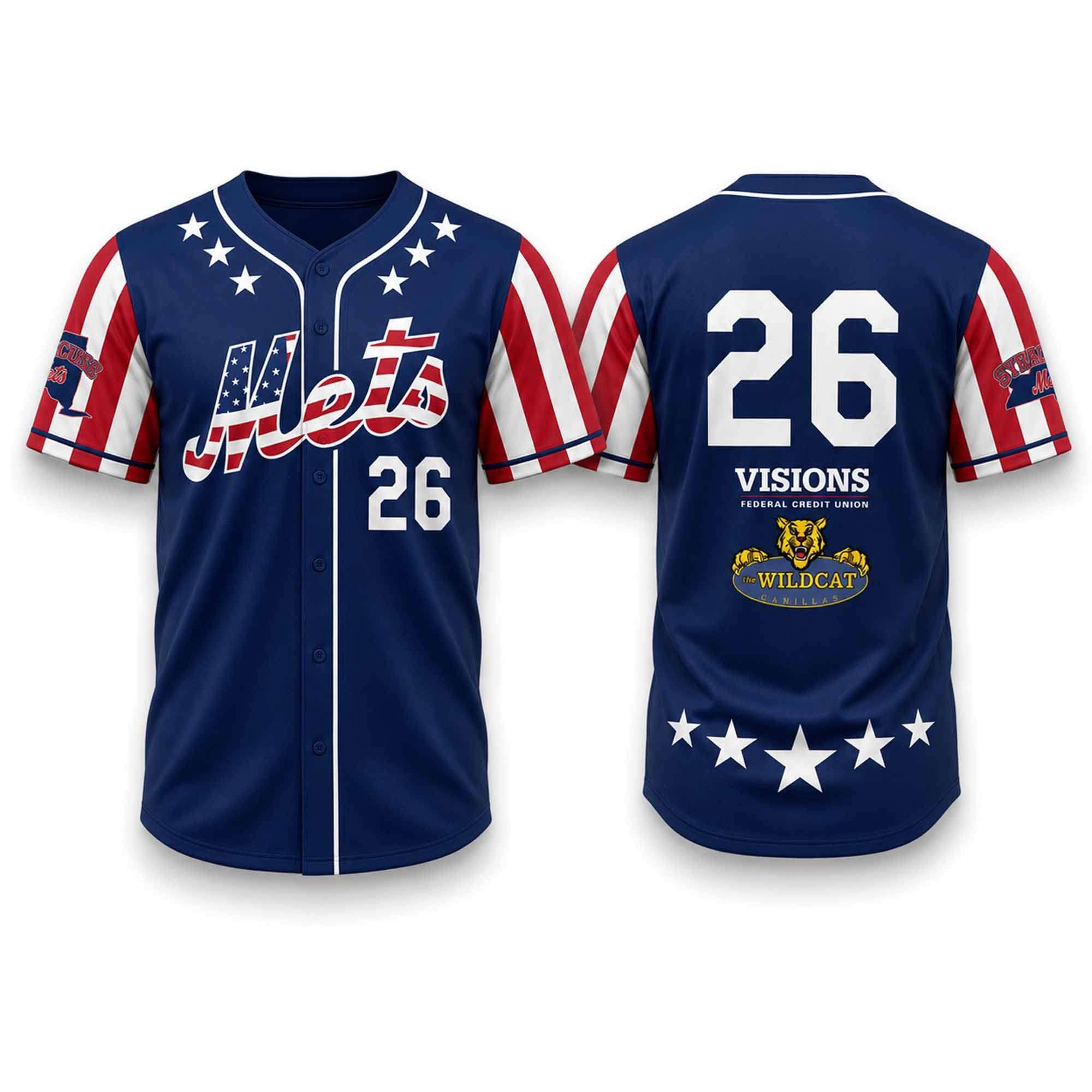 2026 Syracuse Mets Military Appreciation Jersey Syracuse Mets Merch Best Gifts For Baseball Fans - Merchluma