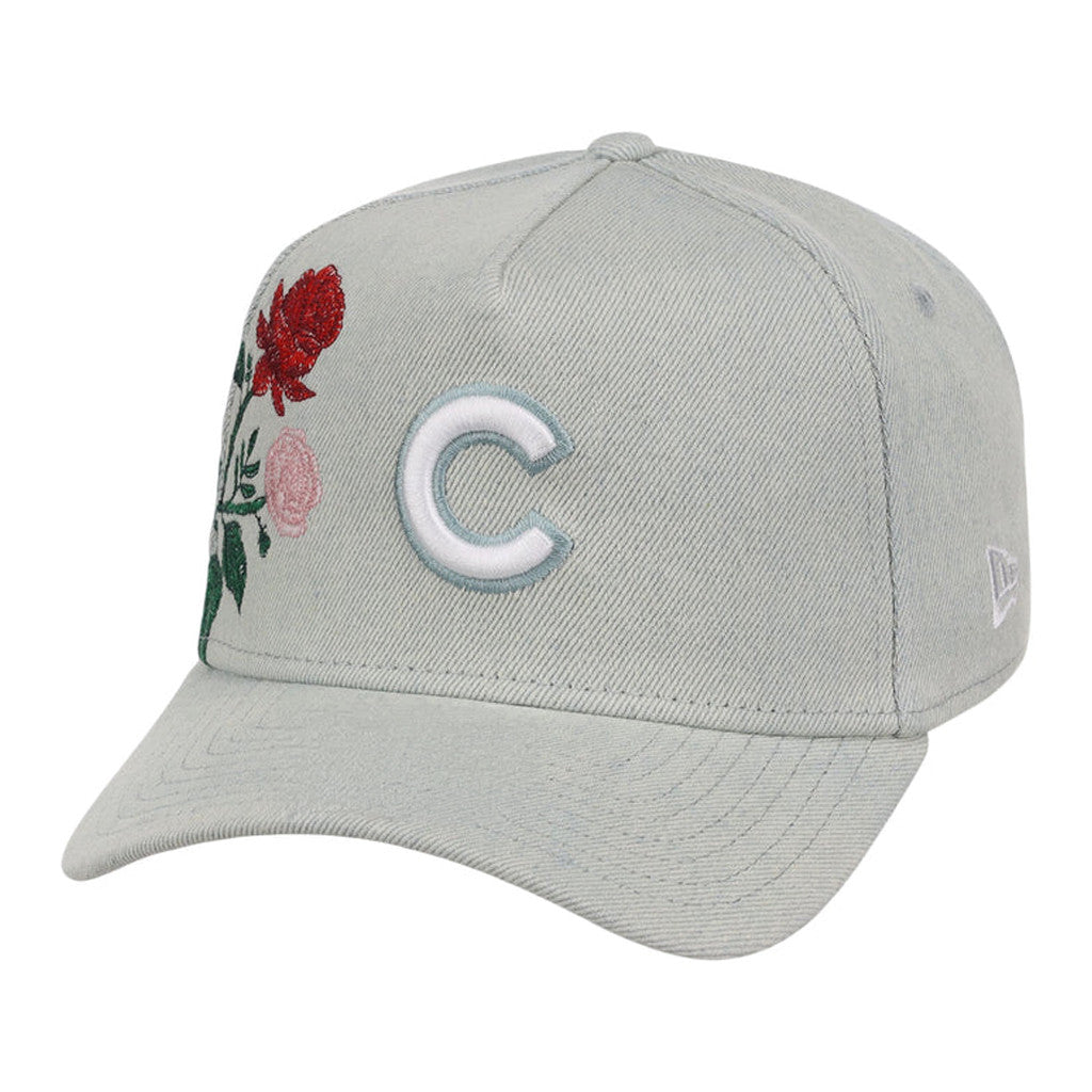 Lids Hat Drop Denim Flower Merch Chicago Cubs Hat Embroidered Best Gifts For Baseball Lovers - Merchluma