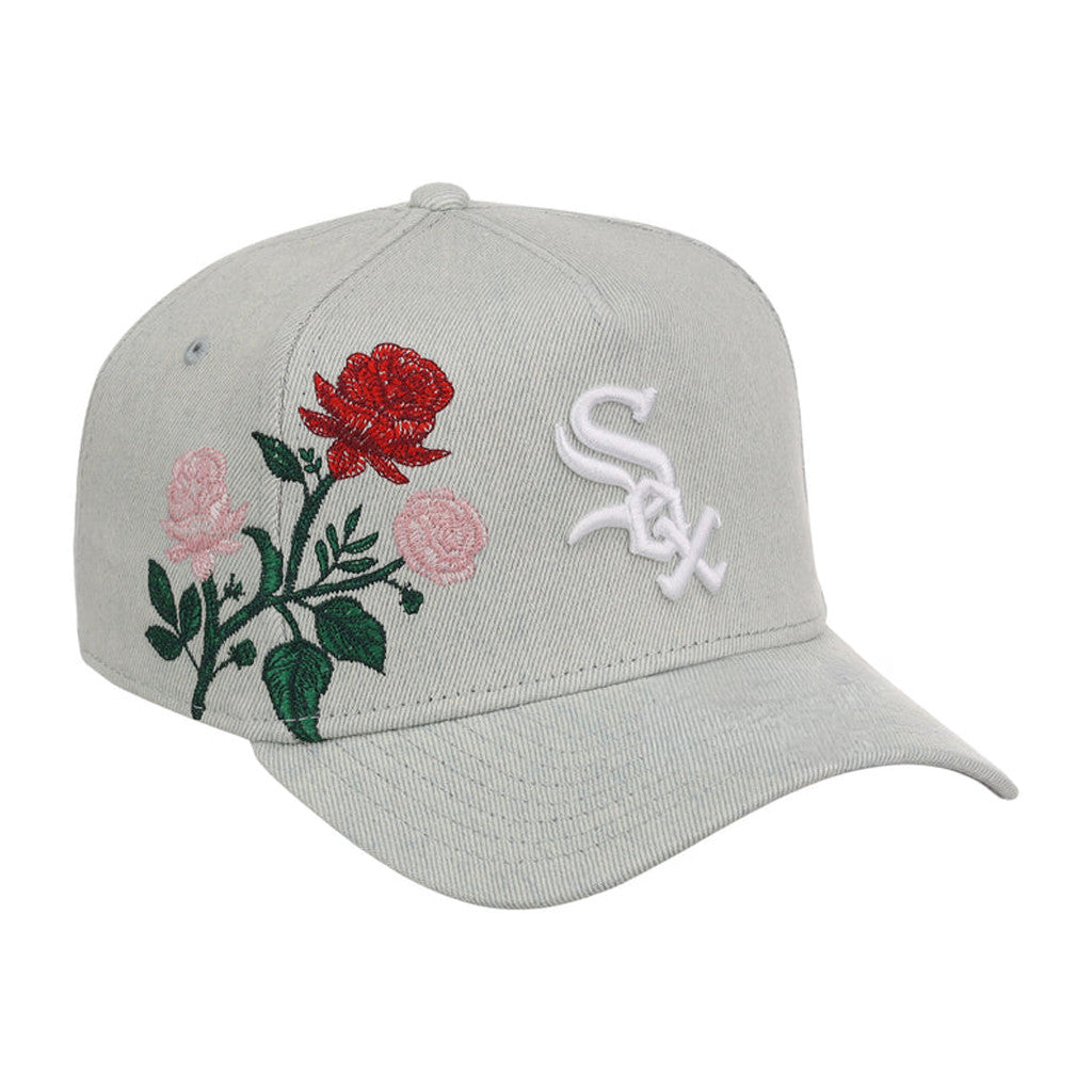 Lids Hat Drop Denim Flower Merch Chicago White Sox Hat Embroidered Best Gifts For Baseball Fans - Merchluma