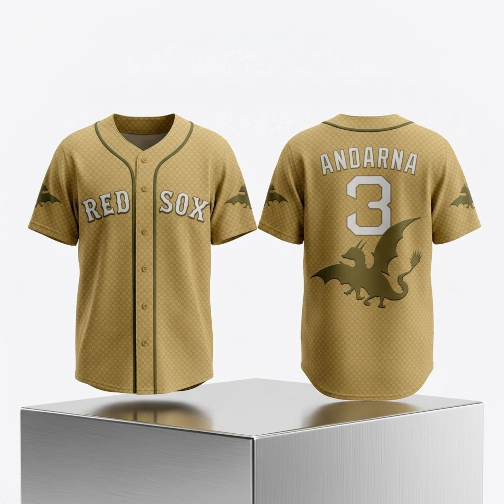 Red Sox Andarna #3 Iron Flame Day 2026 Jersey Boston Red Sox Merch BFF Gifts - Merchluma