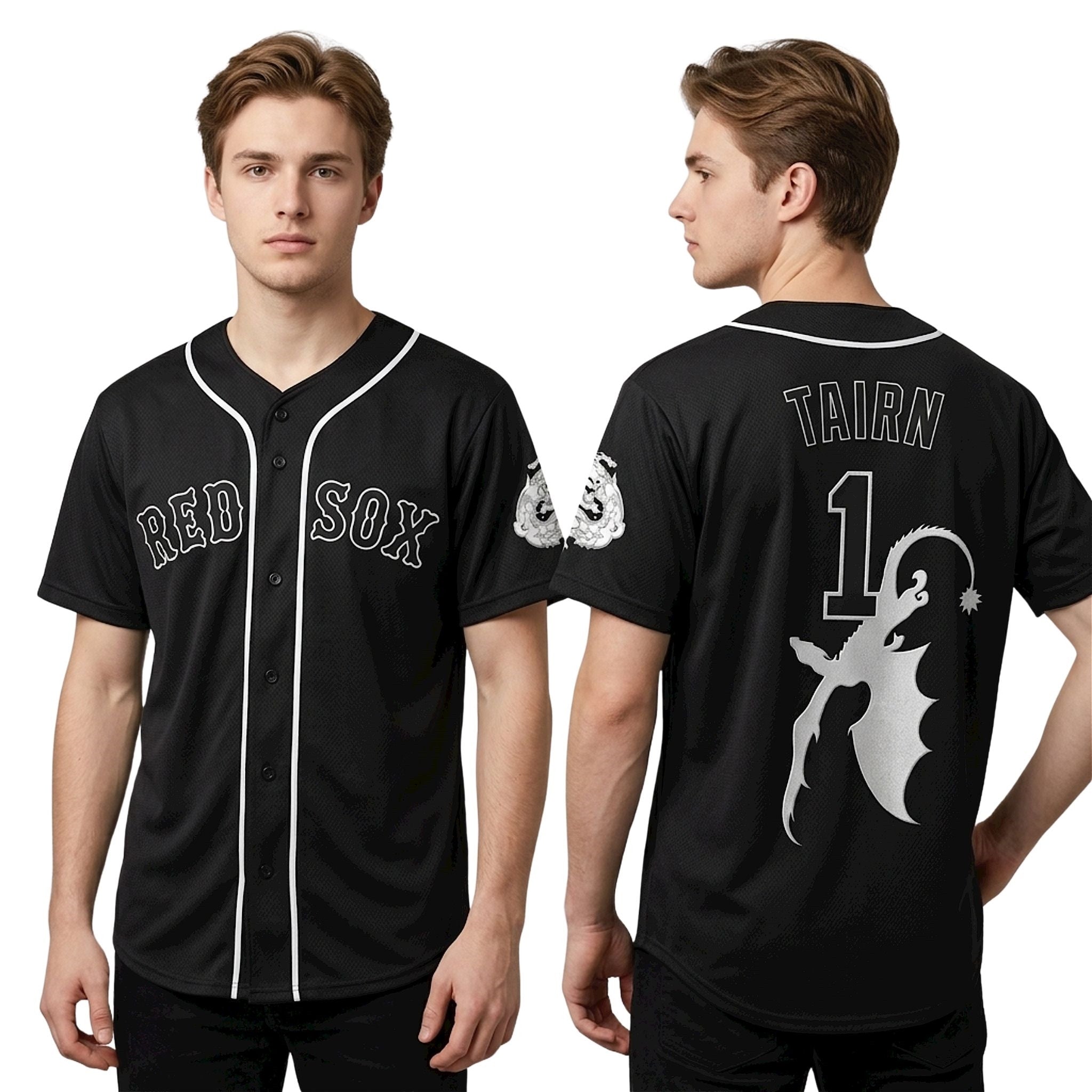 Red Sox Tairn #1 Iron Flame Day 2026 Jersey Boston Red Sox Merch Gifts For Brother - Merchluma