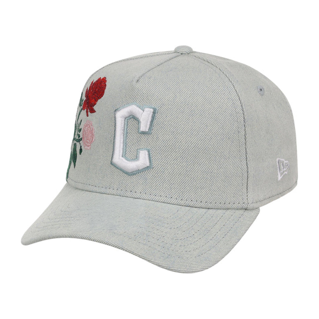 Lids Hat Drop Denim Flower Merch Cleveland Guardians Hat Embroidered Gift Ideas For Baseball Fans - Merchluma