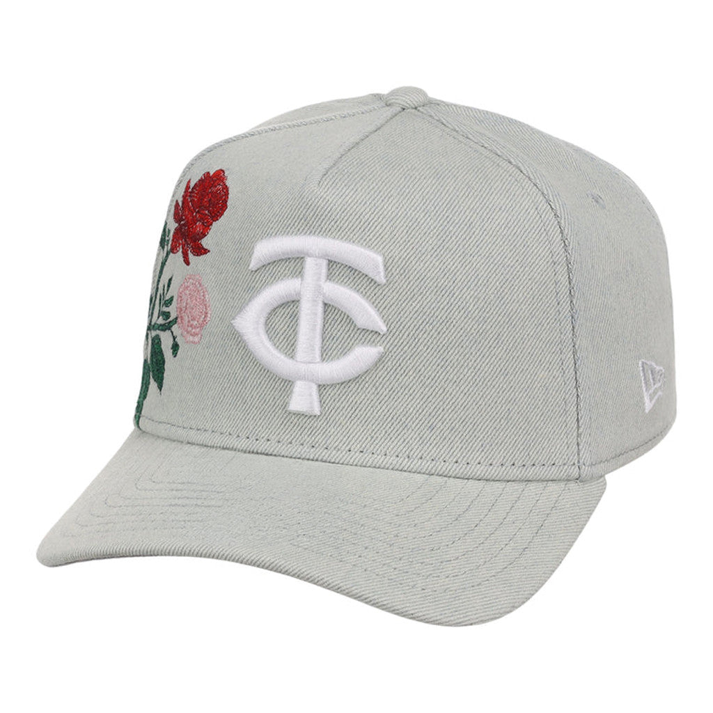 Lids Hat Drop Denim Flower Merch Minnesota Twins Hat Embroidered Baseball Enthusiast Gifts - Merchluma