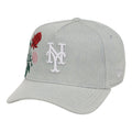 Lids Hat Drop Denim Flower Merch New York Mets Hat Embroidered Baseball Enthusiast Gifts - Merchluma