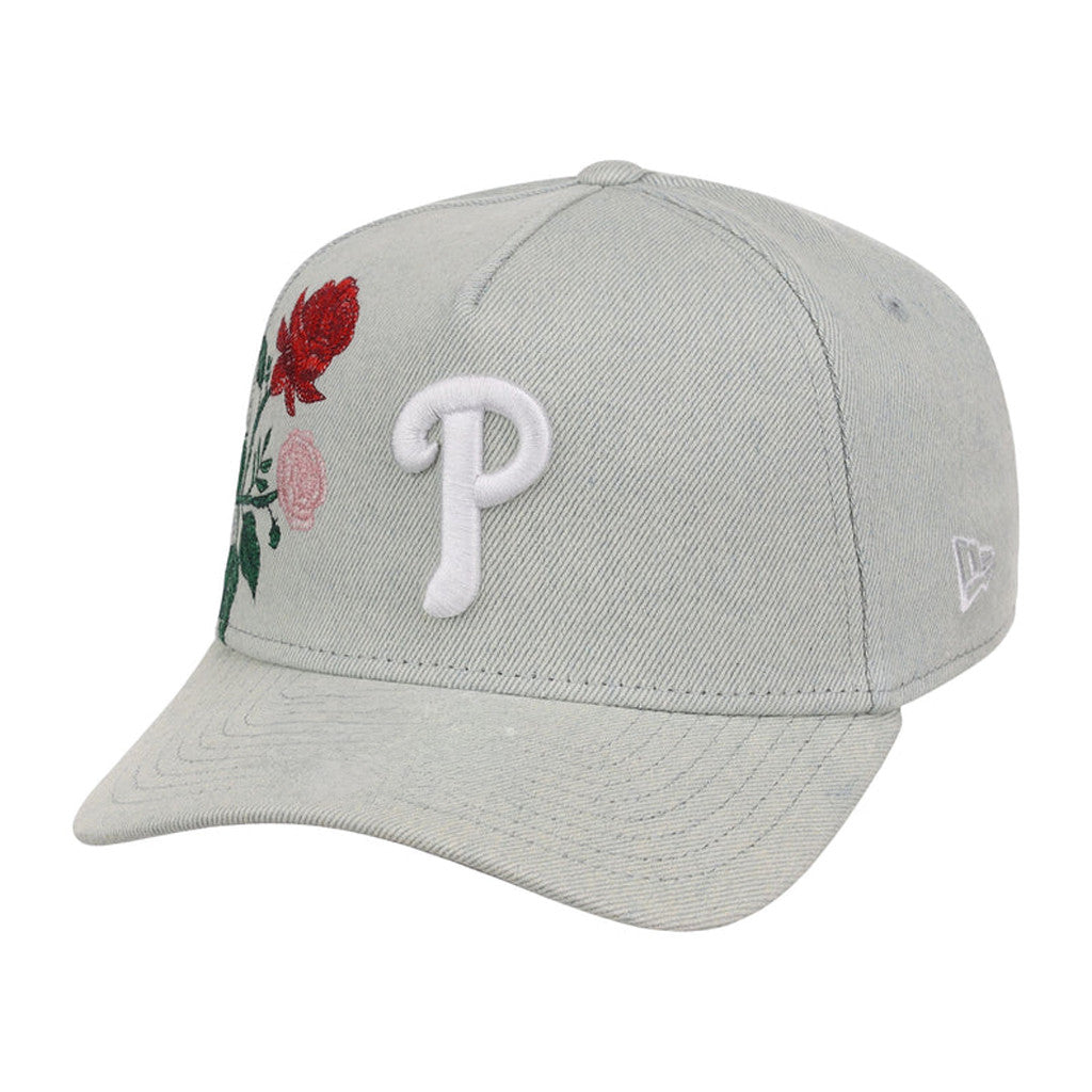 Lids Hat Drop Denim Flower Merch Philadelphia Phillies Hat Embroidered Birthday Gift For Her - Merchluma