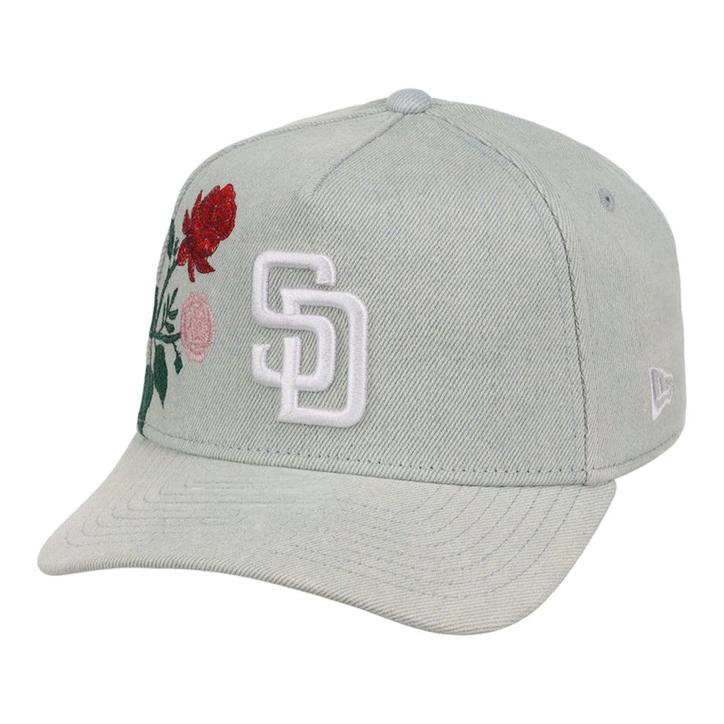 Lids Hat Drop Denim Flower Merch San Diego Padres Hat Embroidered Birthday Gift For Wife - Merchluma