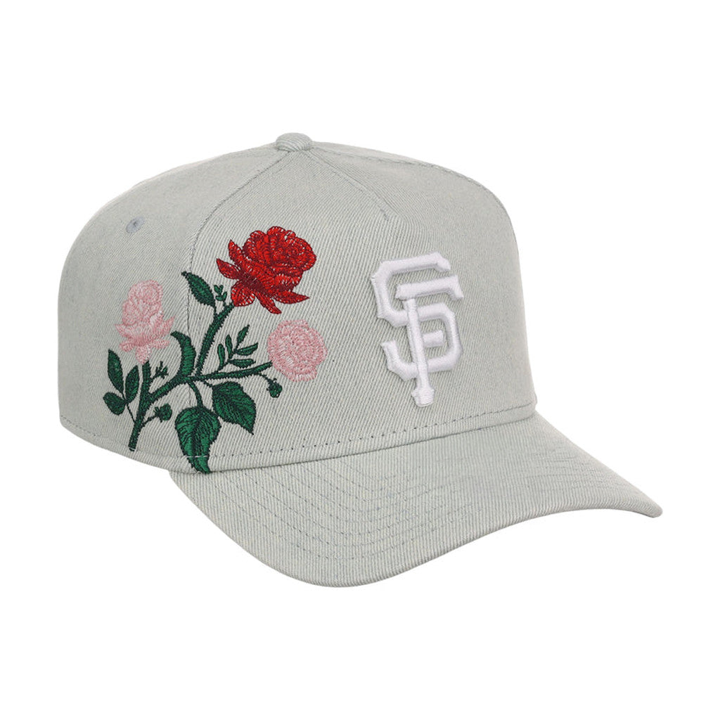 Lids Hat Drop Denim Flower Merch San Francisco Giants Hat Embroidered Birthday Gift For Daughter - Merchluma