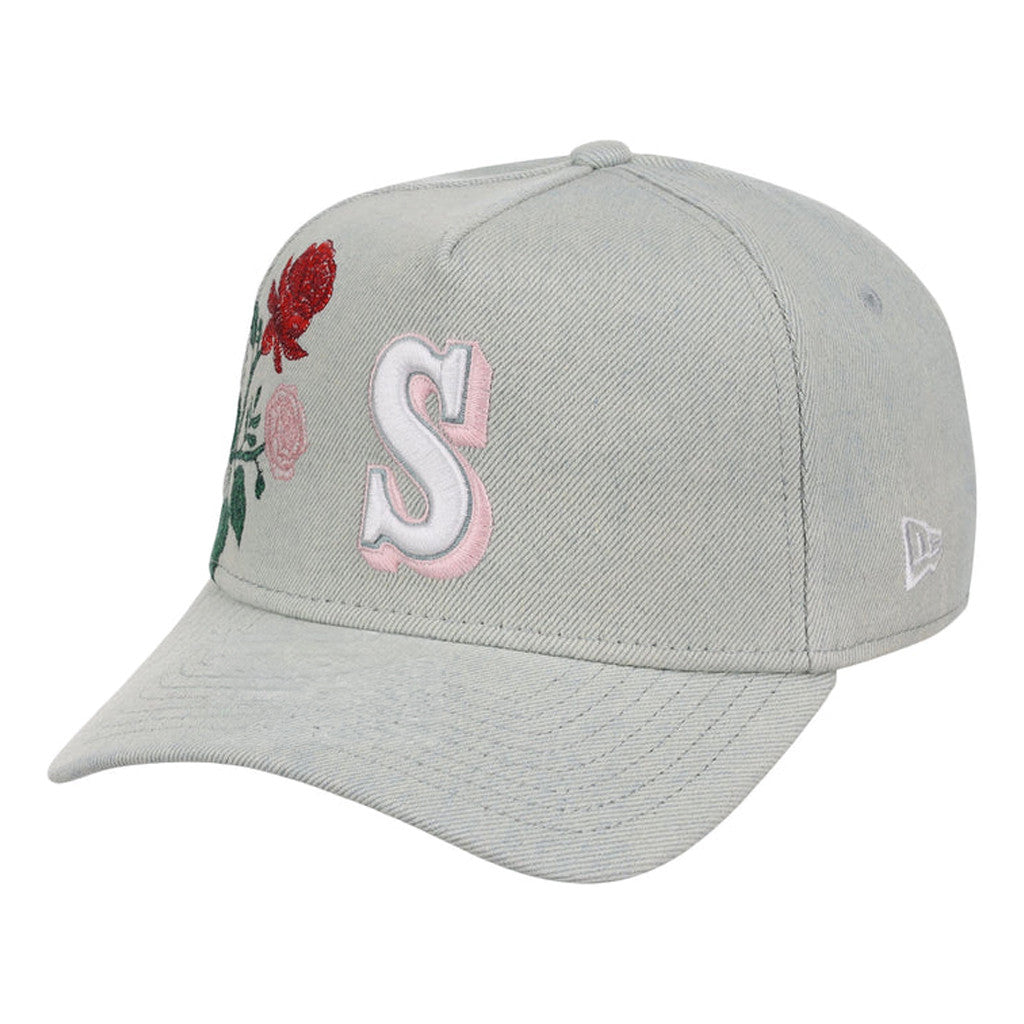 Lids Hat Drop Denim Flower Merch Seattle Mariners Hat Embroidered Birthday Gift For Girlfriend - Merchluma