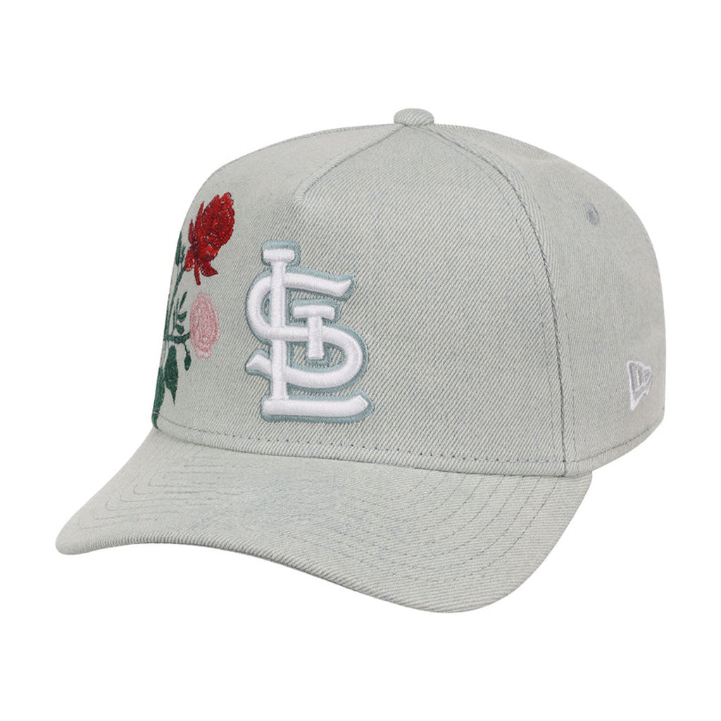 Lids Hat Drop Denim Flower Merch St Louis Cardinals Hat Embroidered Birthday Gift For Mom - Merchluma