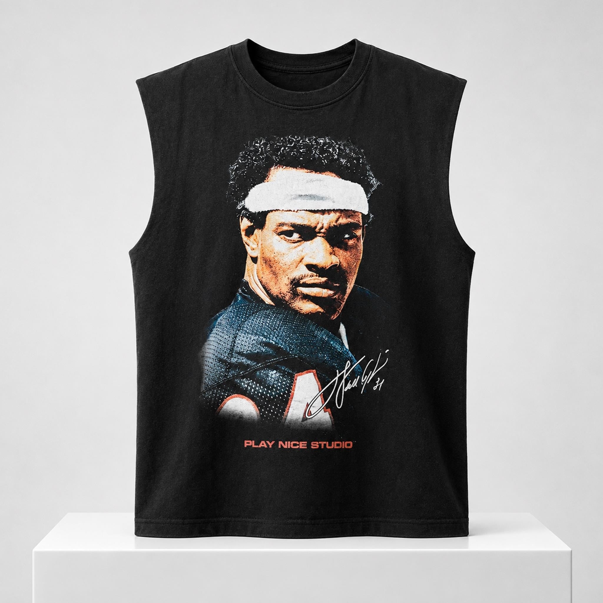 Neville Gallimore Walter Payton Play Nice Studio Muscle Tank Gifts For Football Fan - Merchluma