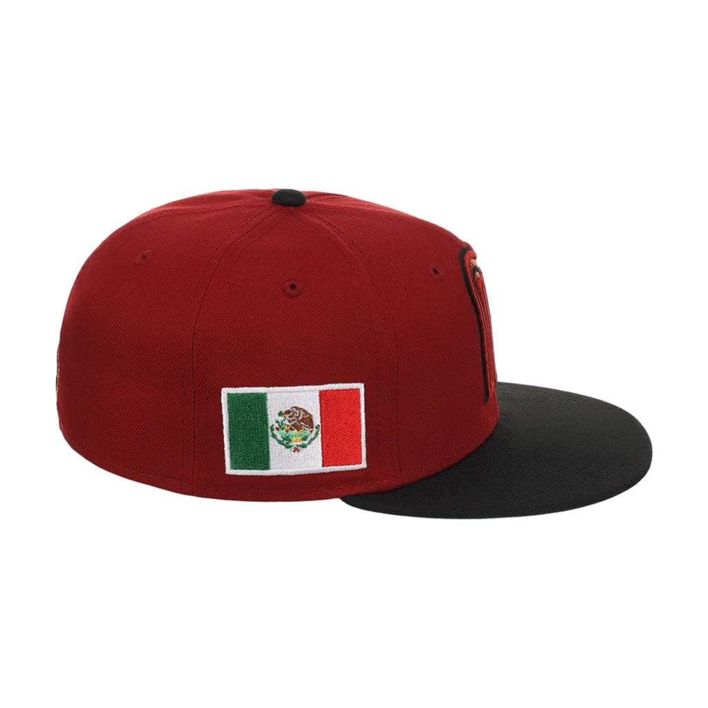 Lids Hat Drop United By Baseball Merch Mexico United by Baseball Snapback Hat Red Black - Merchluma