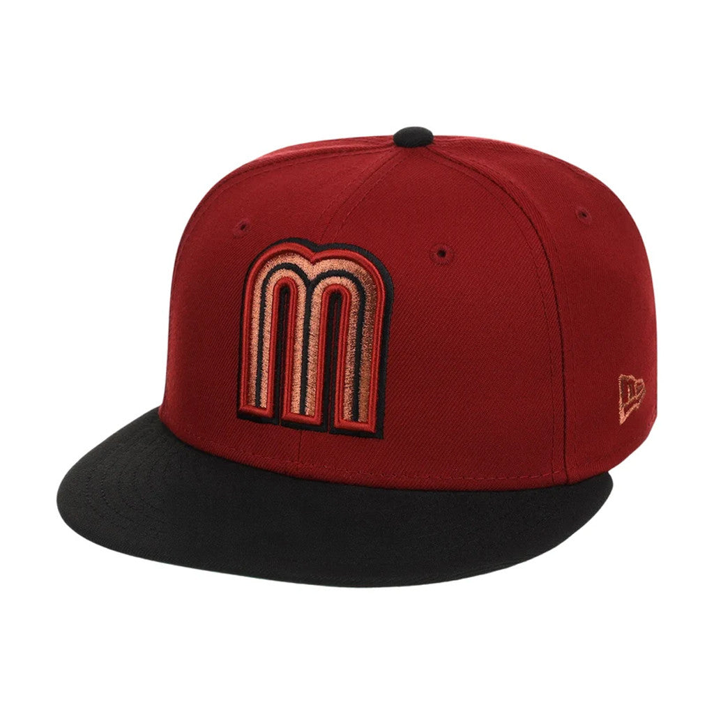 Lids Hat Drop United By Baseball Merch Mexico United by Baseball Snapback Hat Red Black - Merchluma
