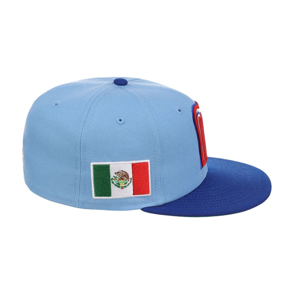 Lids Hat Drop United By Baseball Merch Mexico United by Baseball Snapback Hat Sky Royal - Merchluma