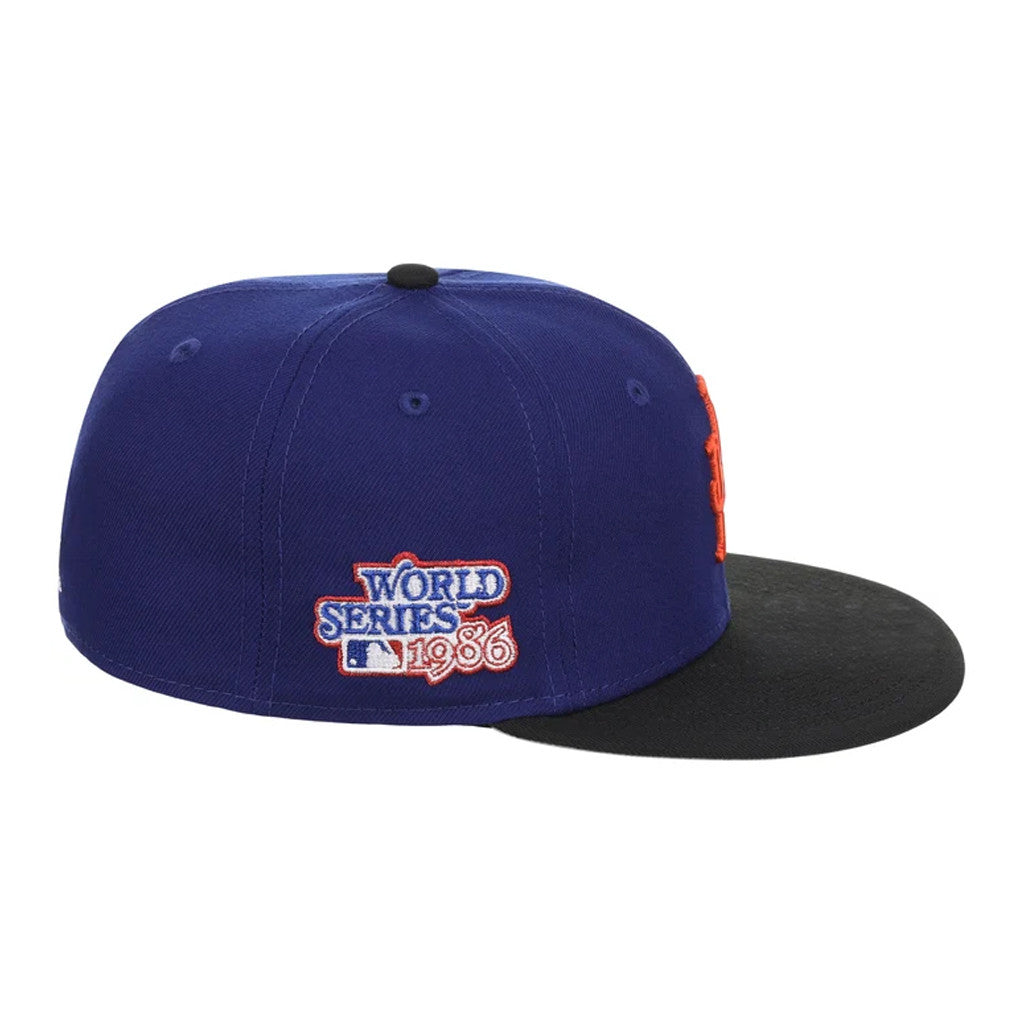 Lids Hat Drop Flipmode 2 0 Merch New York Mets Snapback Hat Royal Black Embroidered Fan Gifts - Merchluma