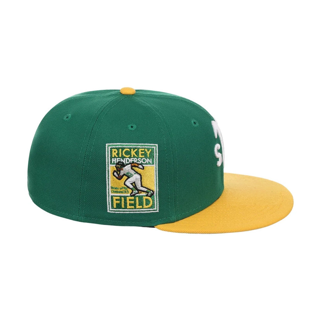 Lids Hat Drop Flipmode 2 0 Merch Oakland Athletics Snapback Hat Green Yellow Embroidered Cap - Merchluma