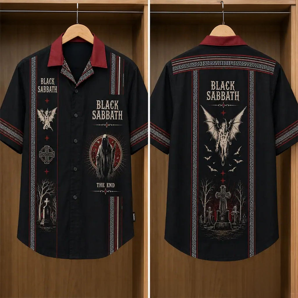 Black Sabbath The End Vintage Hawaiian Shirt Black Sabbath Merch Presents For Music Lovers - Merchluma