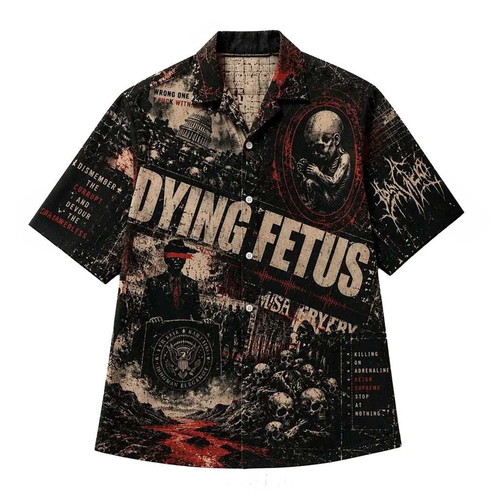 Dying Fetus Vintage Classic Hawaiian Shirt Dying Fetus Merch Music Related Gifts For Guys - Merchluma