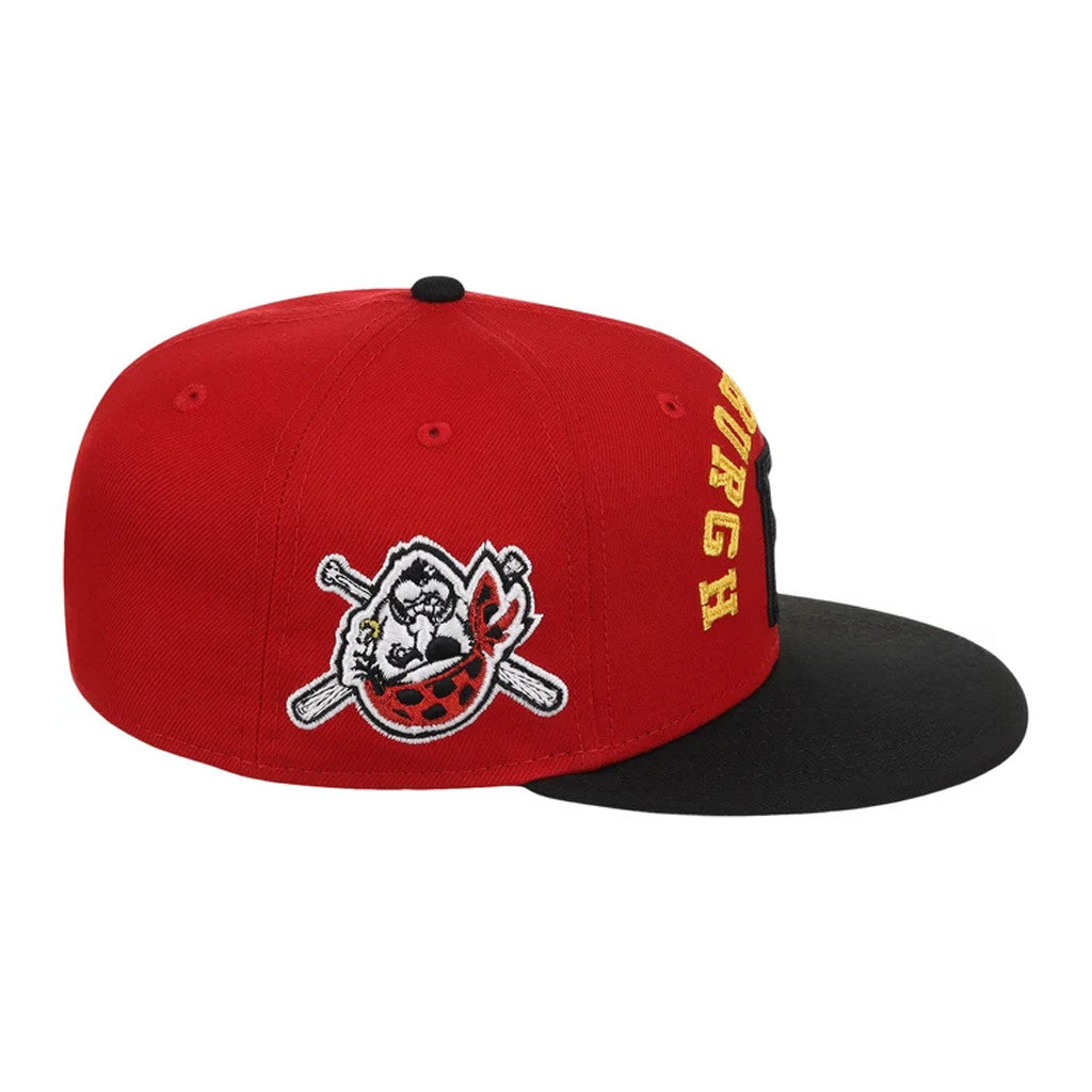Lids Hat Drop Flipmode 2 0 Merch Pittsburgh Pirates Snapback Hat Red Black Embroidered - Merchluma