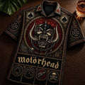 Motorhead Stained Glass Hawaiian Shirt Motorhead Merch Best Gifts For Rock Fans - Merchluma