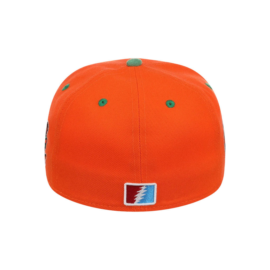 Lids Hat Drop Grateful Dead Collection Merch 2026 Orange Bear Snapback Hat Embroidered Gifts - Merchluma