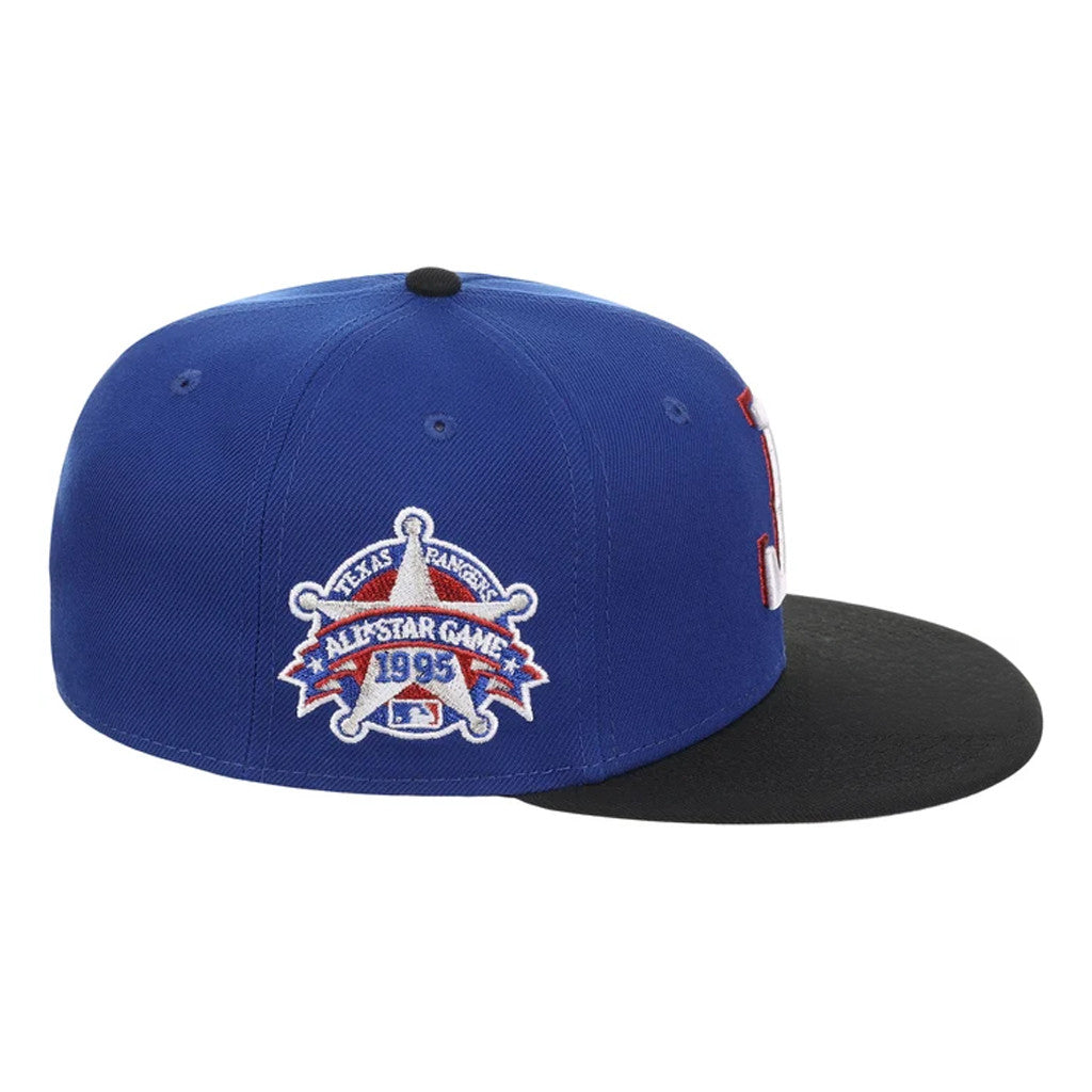 Lids Hat Drop Flipmode 2 0 Merch Texas Rangers Upside Down Snapback Hat Royal Black Embroidered - Merchluma