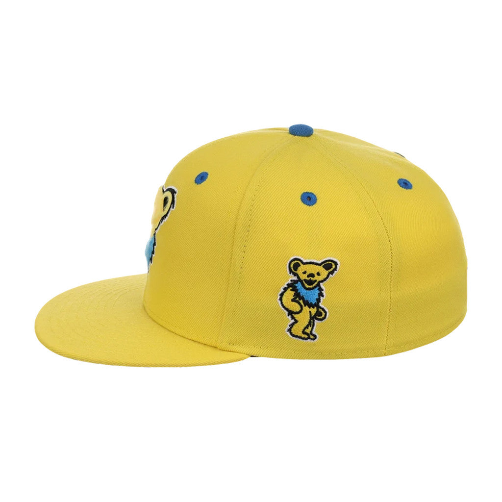 Lids Hat Drop Grateful Dead Collection Merch 2026 Yellow Bear Snapback Hat Embroidered Gifts - Merchluma