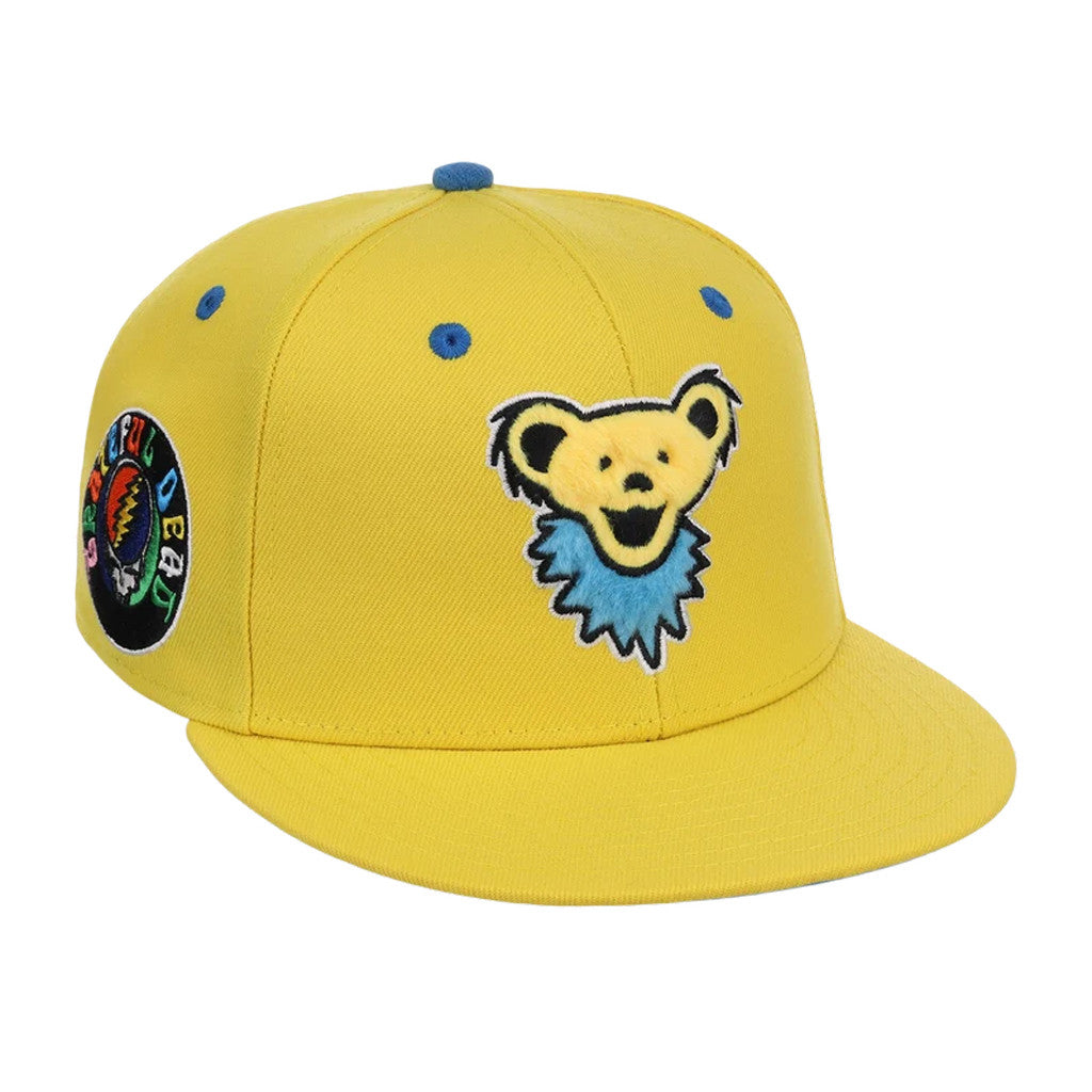 Lids Hat Drop Grateful Dead Collection Merch 2026 Yellow Bear Snapback Hat Embroidered Gifts - Merchluma