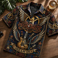 Aerosmith Dream On Stained Glass Hawaiian Shirt Aerosmith Merch Gifts For Rock Fans - Merchluma