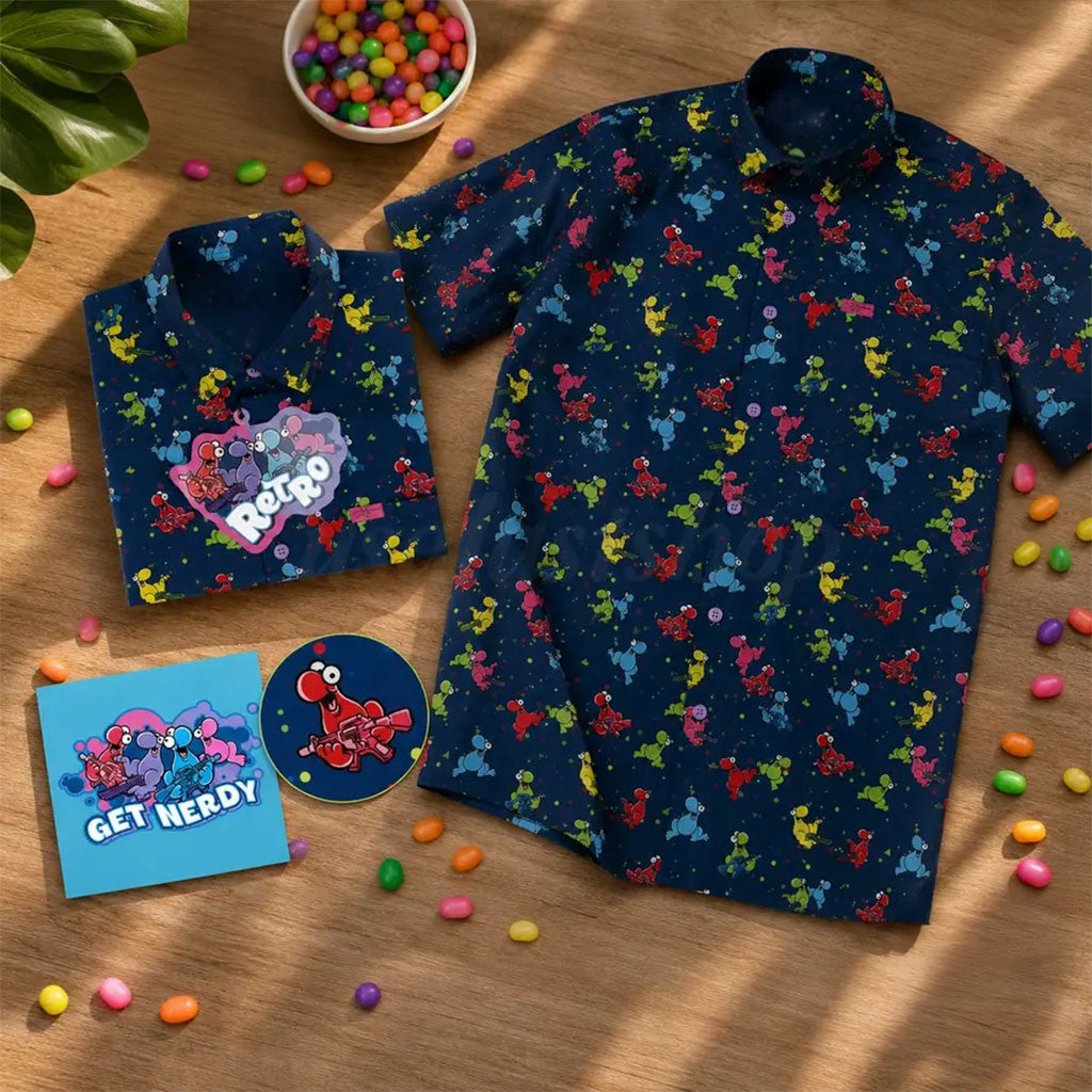 Nerds of War Hawaiian Shirt Cute Button Up Shirt Birthday Gift For Son - Merchluma