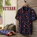 The Veteran Fisher House Hawaiian Shirt Patriotic Button Up Gifts For Veterans - Merchluma